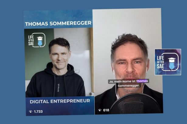Thomas Sommeregger zu Gast im "Life After SAE" Podcast, Episode 158 über die Aufschlagsfläche des Glücks und mehr als 25 berufliche Jahre in der digitalen Welt