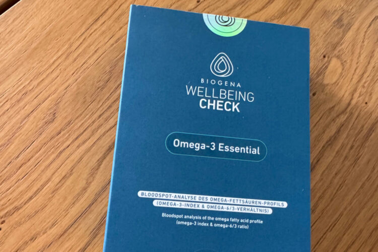 Biogena Wellbeing Check Omega-3 Essential: Box des Omega-3-Index Tests für zuhause